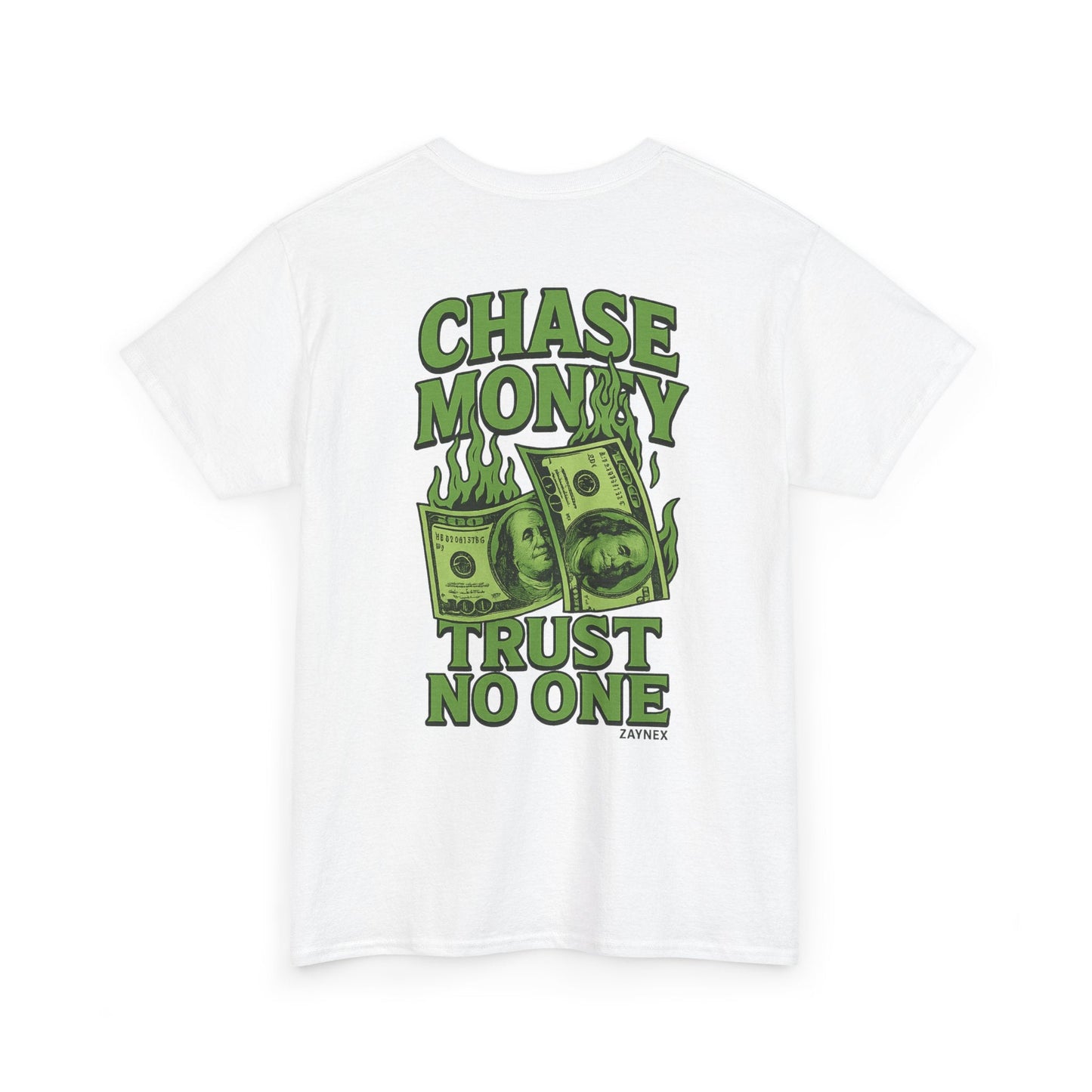 Camiseta ZAYNEX Trust No One — Chase Money | Streetwear Urbano - Zaynex