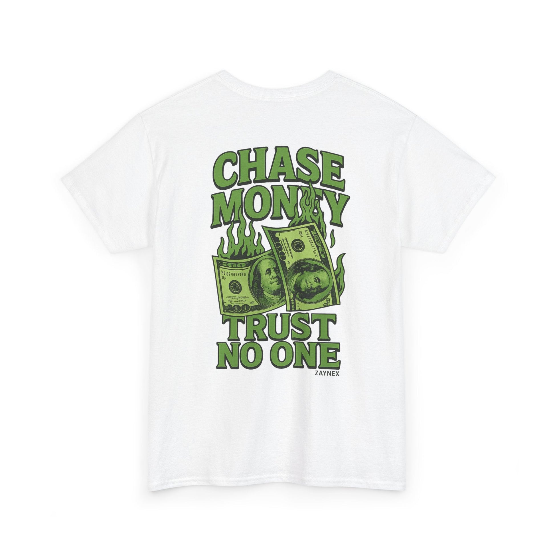 Camiseta ZAYNEX Trust No One — Chase Money | Streetwear Urbano - Zaynex