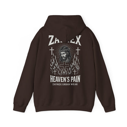 Heaven’s Pain Hoodie — Faith Through Fire | ZAYNEX Streetwear - Zaynex