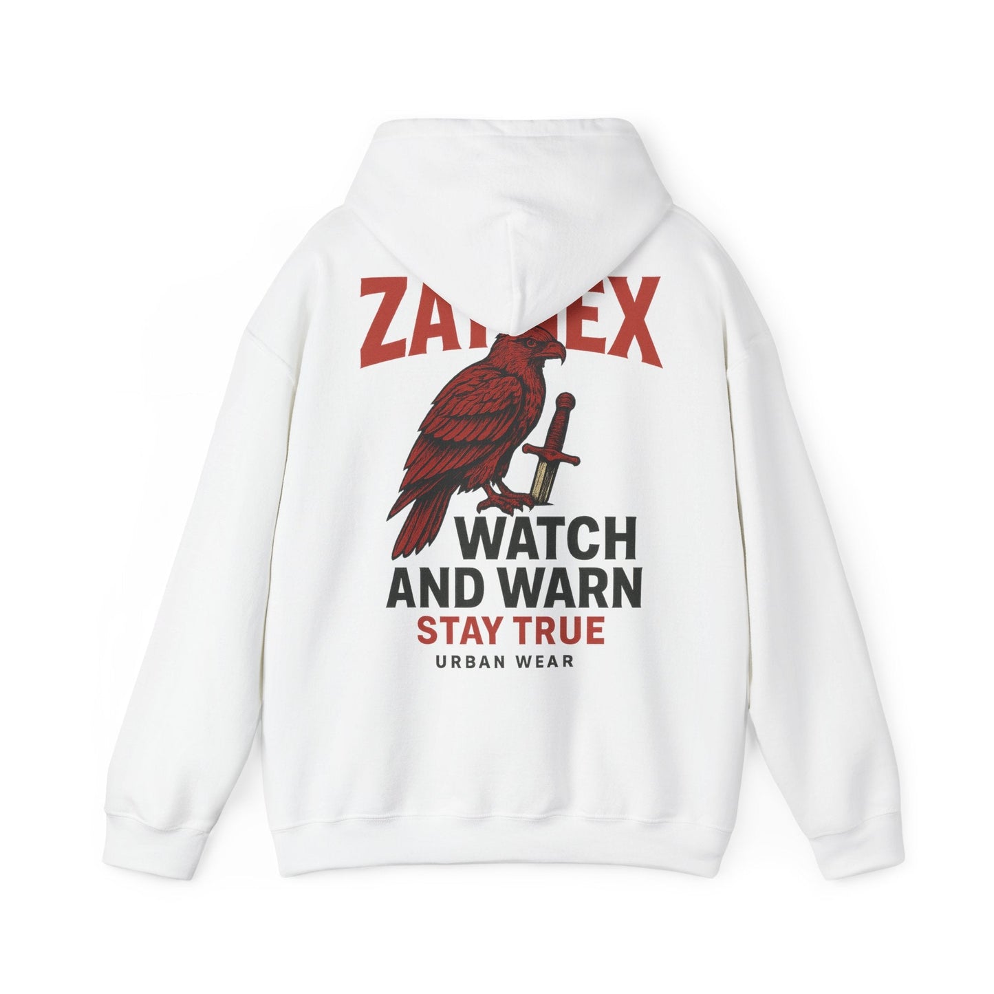 Watch & Warn Hoodie — Stay True | ZAYNEX Streetwear - Zaynex