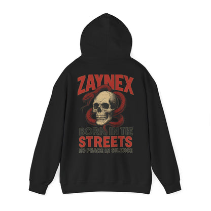 Born in the Streets Hoodie — Raised by the Streets | ZAYNEX Streetwear - Zaynex