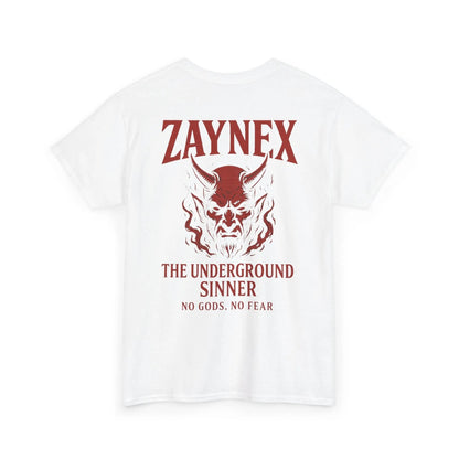 Camiseta The Underground Sinner — No Gods, No Fear | ZAYNEX Streetwear - Zaynex