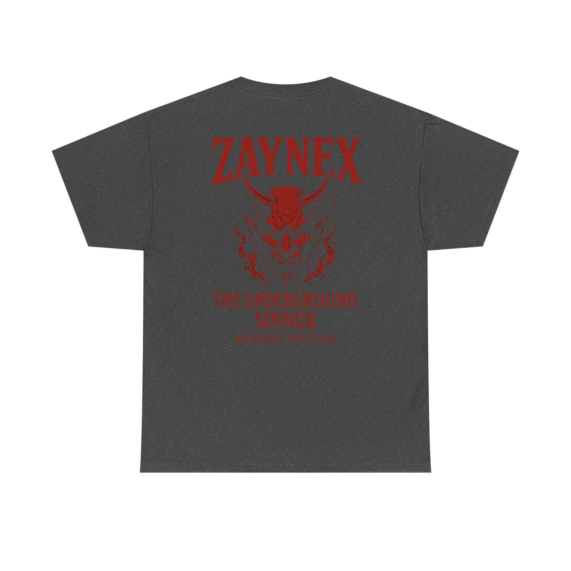 Camiseta The Underground Sinner — No Gods, No Fear | ZAYNEX Streetwear - Zaynex