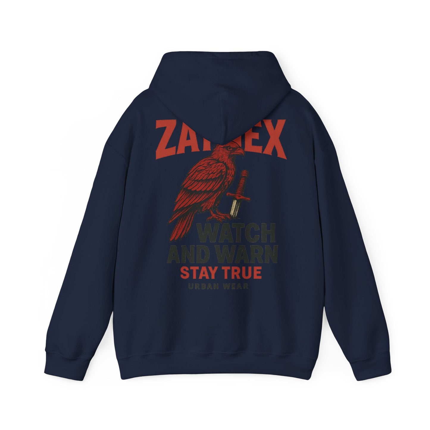 Watch & Warn Hoodie — Stay True | ZAYNEX Streetwear - Zaynex