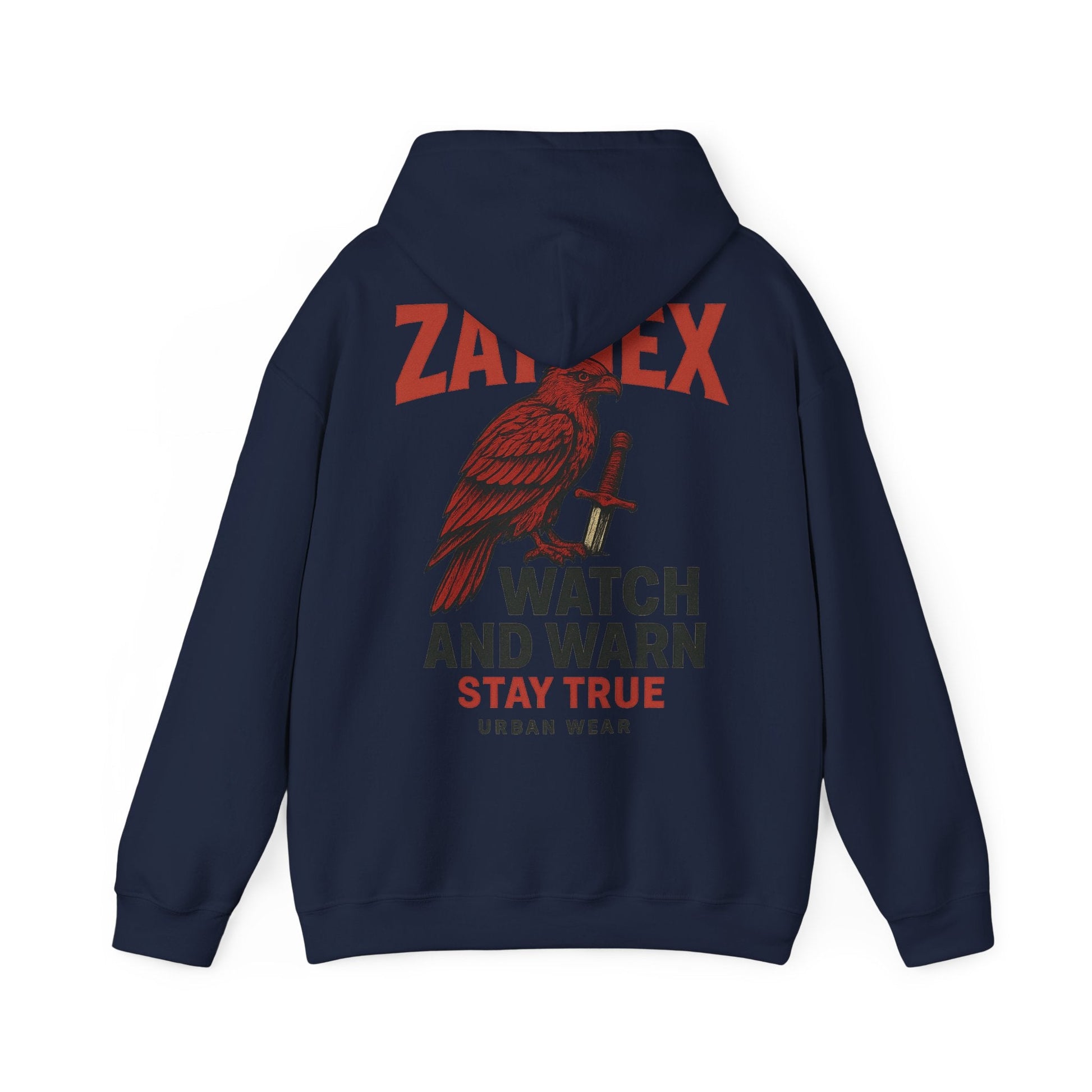 Watch & Warn Hoodie — Stay True | ZAYNEX Streetwear - Zaynex