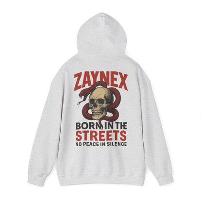 Born in the Streets Hoodie — Raised by the Streets | ZAYNEX Streetwear - Zaynex