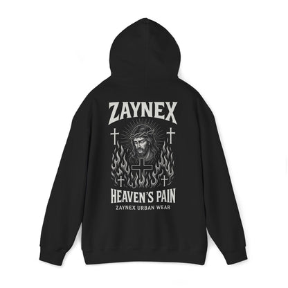 Heaven’s Pain Hoodie — Faith Through Fire | ZAYNEX Streetwear - Zaynex