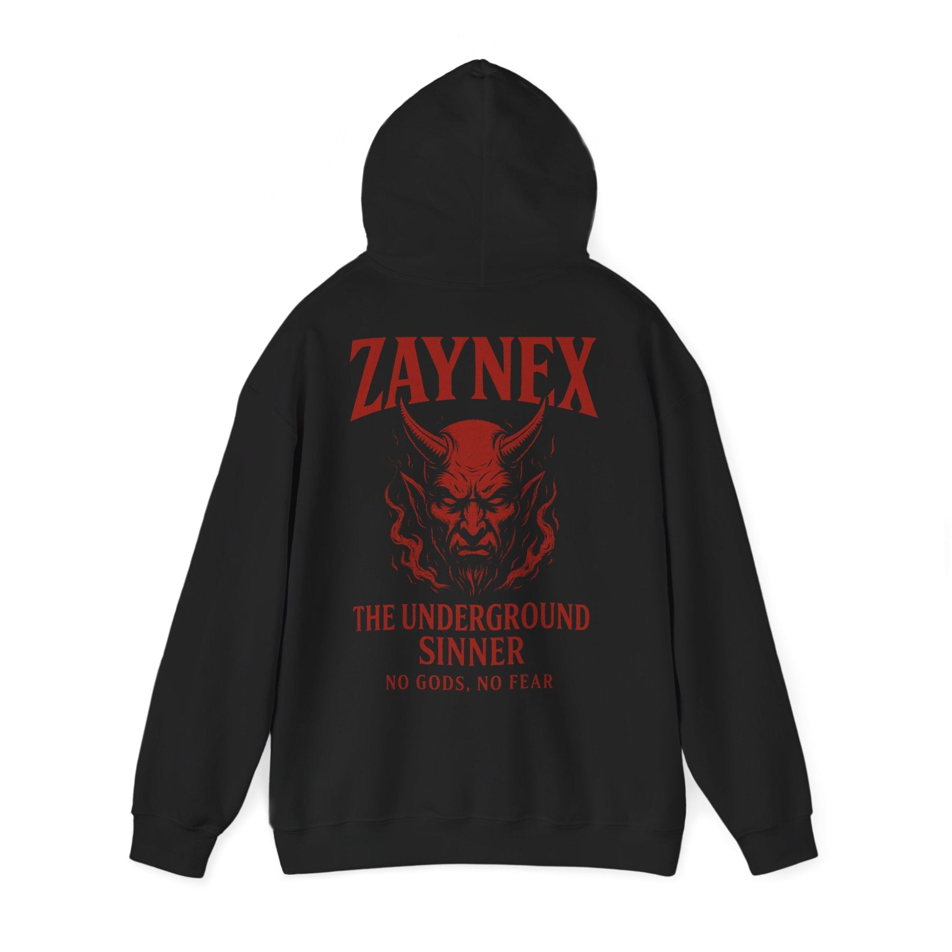 Underground Sinner Hoodie — No Gods, No Fear | ZAYNEX Streetwear - Zaynex