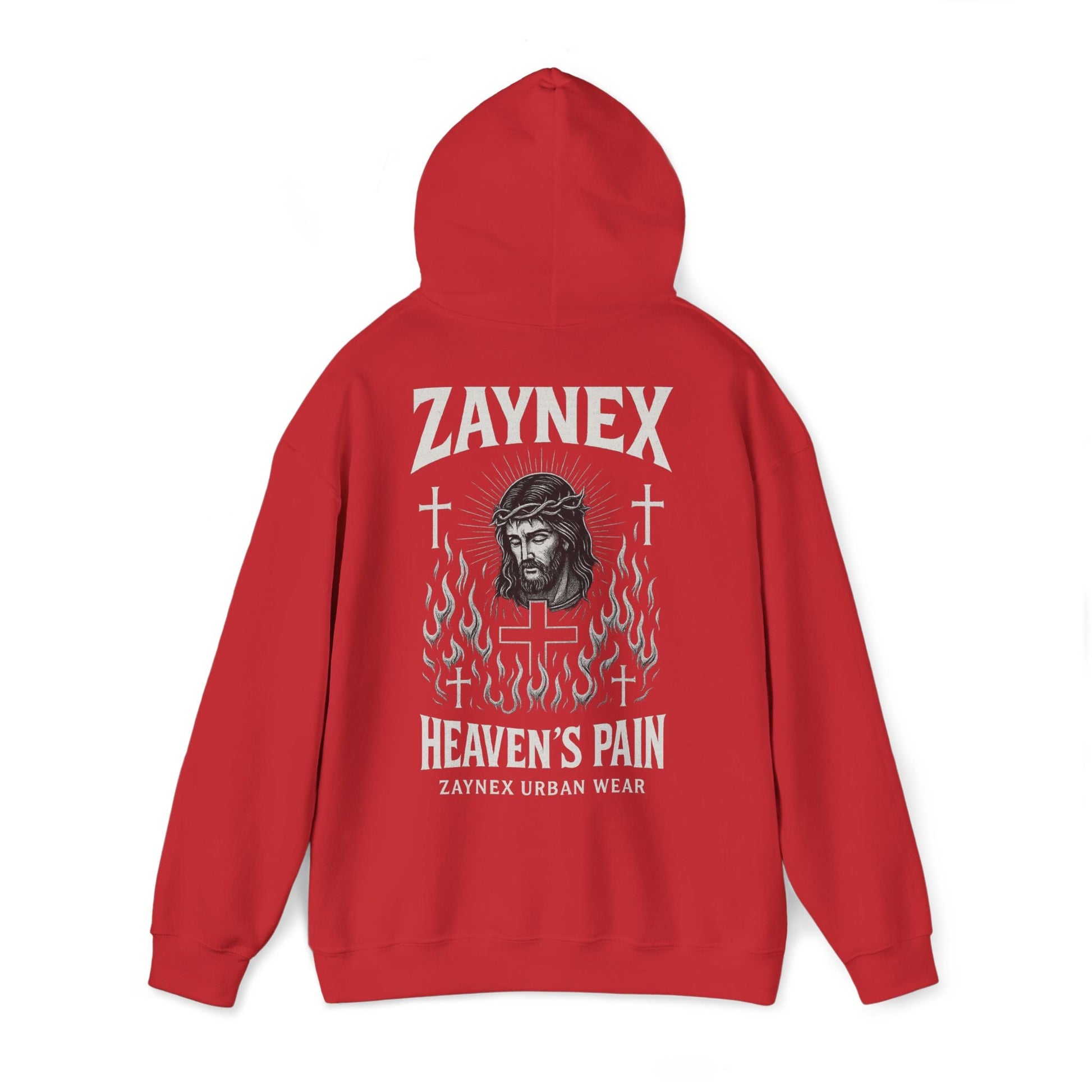Heaven’s Pain Hoodie — Faith Through Fire | ZAYNEX Streetwear - Zaynex