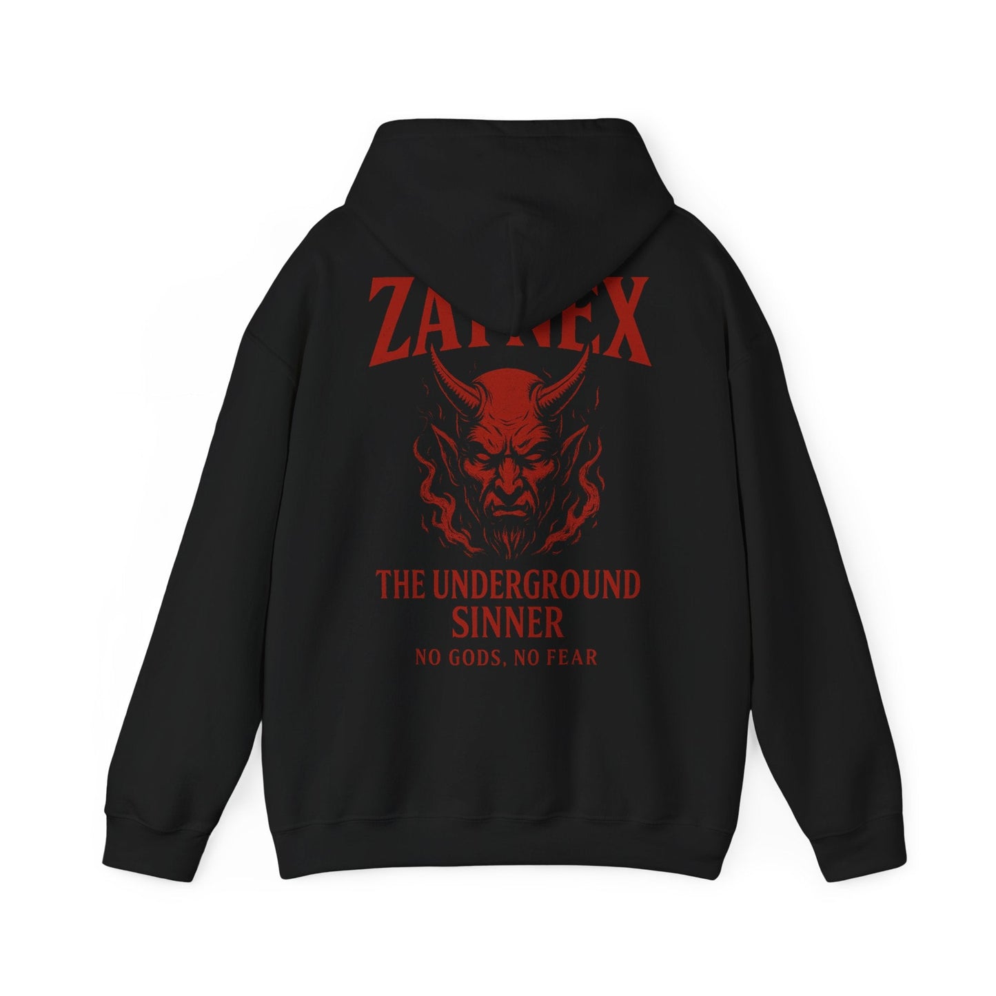 Underground Sinner Hoodie — No Gods, No Fear | ZAYNEX Streetwear - Zaynex