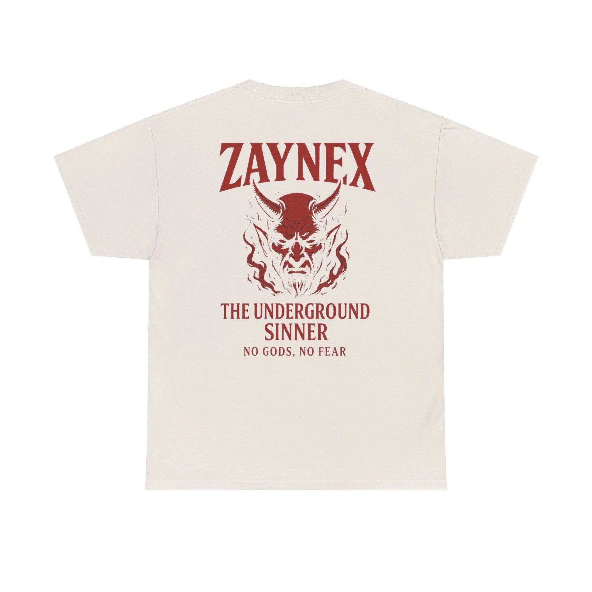 Camiseta The Underground Sinner — No Gods, No Fear | ZAYNEX Streetwear - Zaynex