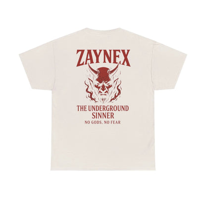 Camiseta The Underground Sinner — No Gods, No Fear | ZAYNEX Streetwear - Zaynex