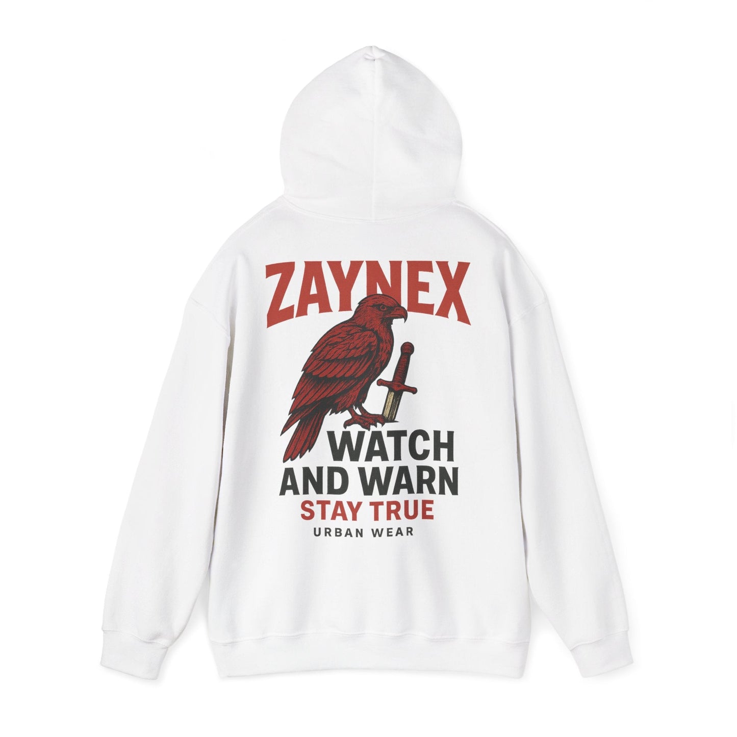 Watch & Warn Hoodie — Stay True | ZAYNEX Streetwear - Zaynex