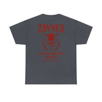 Camiseta The Underground Sinner — No Gods, No Fear | ZAYNEX Streetwear - Zaynex