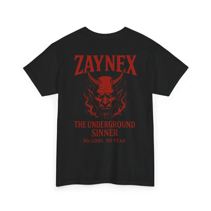 Camiseta The Underground Sinner — No Gods, No Fear | ZAYNEX Streetwear - Zaynex