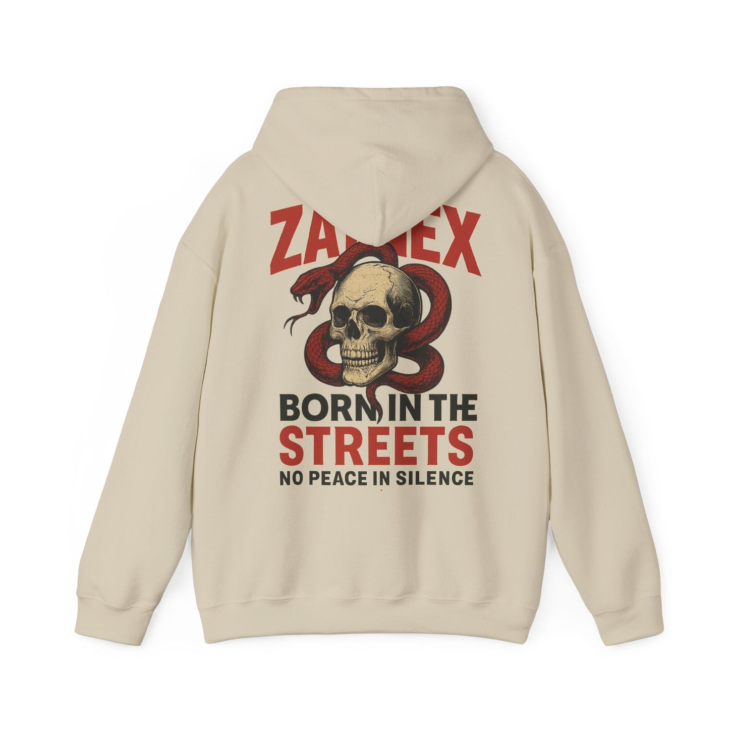 Born in the Streets Hoodie — Raised by the Streets | ZAYNEX Streetwear - Zaynex