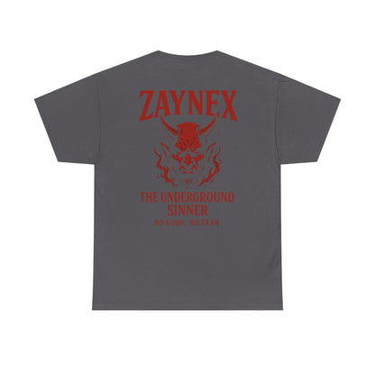 Camiseta The Underground Sinner — No Gods, No Fear | ZAYNEX Streetwear - Zaynex