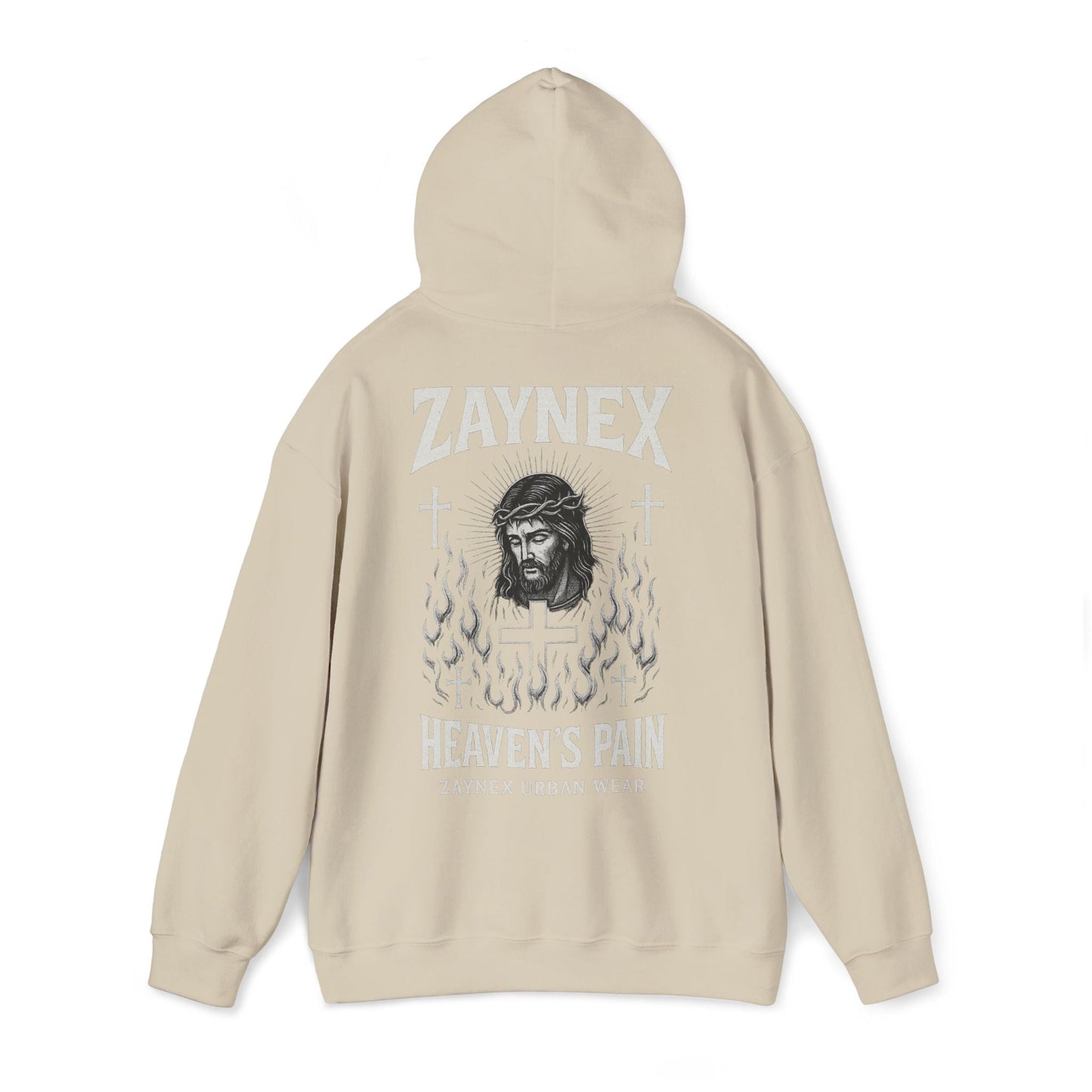 Heaven’s Pain Hoodie — Faith Through Fire | ZAYNEX Streetwear - Zaynex