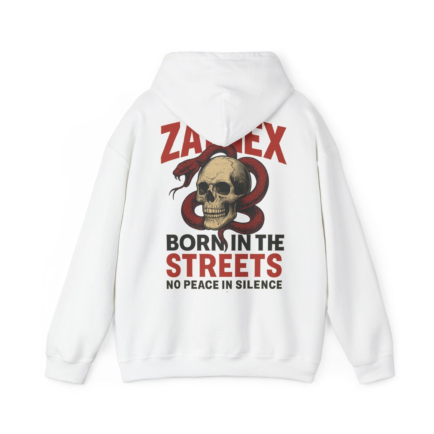Born in the Streets Hoodie — Raised by the Streets | ZAYNEX Streetwear - Zaynex