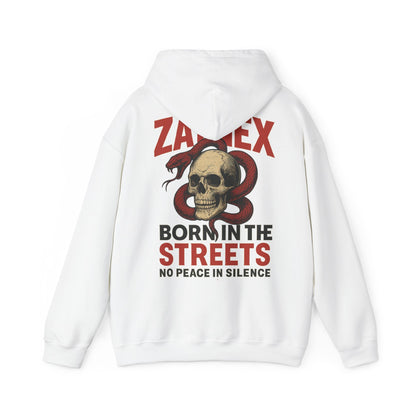 Born in the Streets Hoodie — Raised by the Streets | ZAYNEX Streetwear - Zaynex