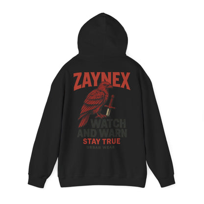 Watch & Warn Hoodie — Stay True | ZAYNEX Streetwear - Zaynex