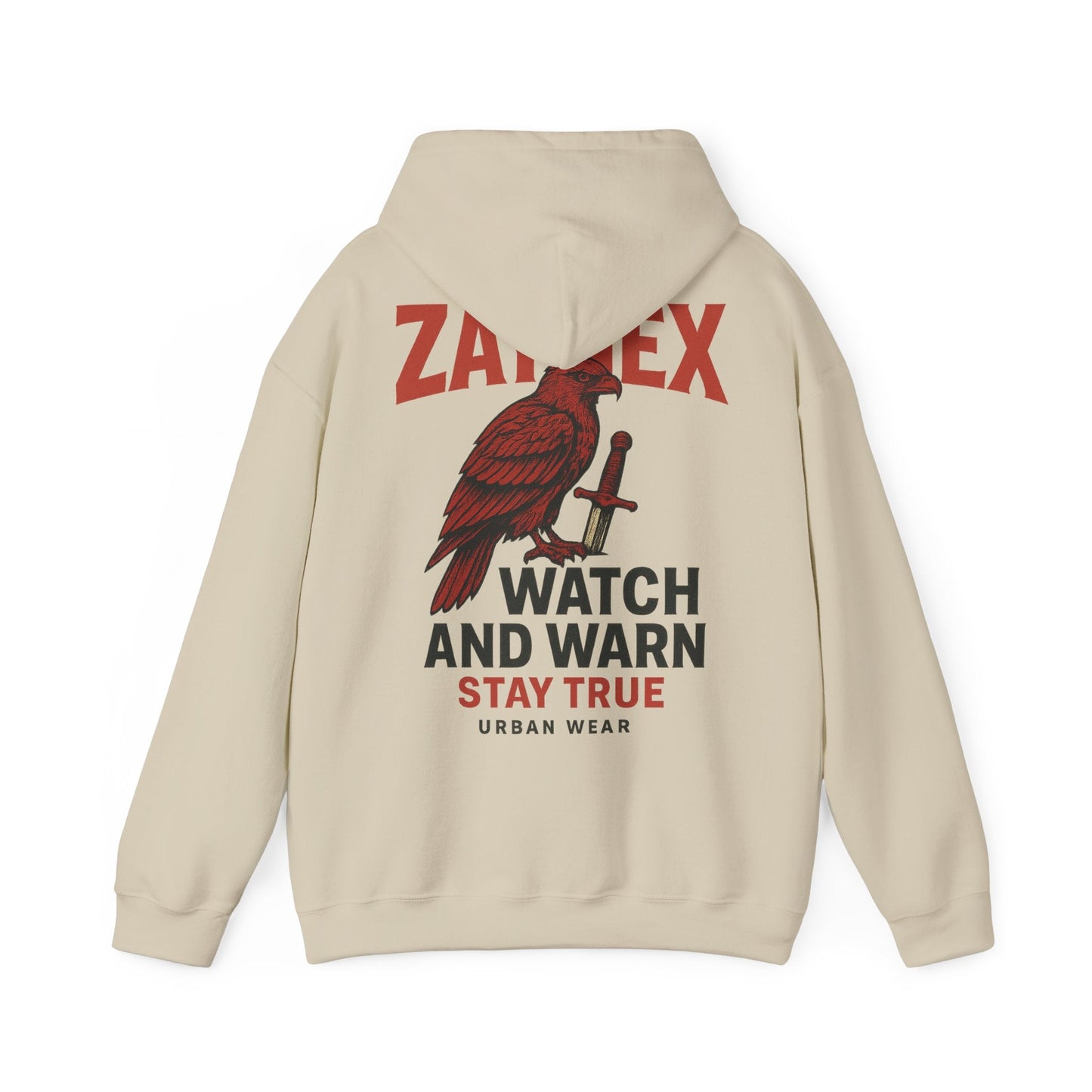 Watch & Warn Hoodie — Stay True | ZAYNEX Streetwear - Zaynex