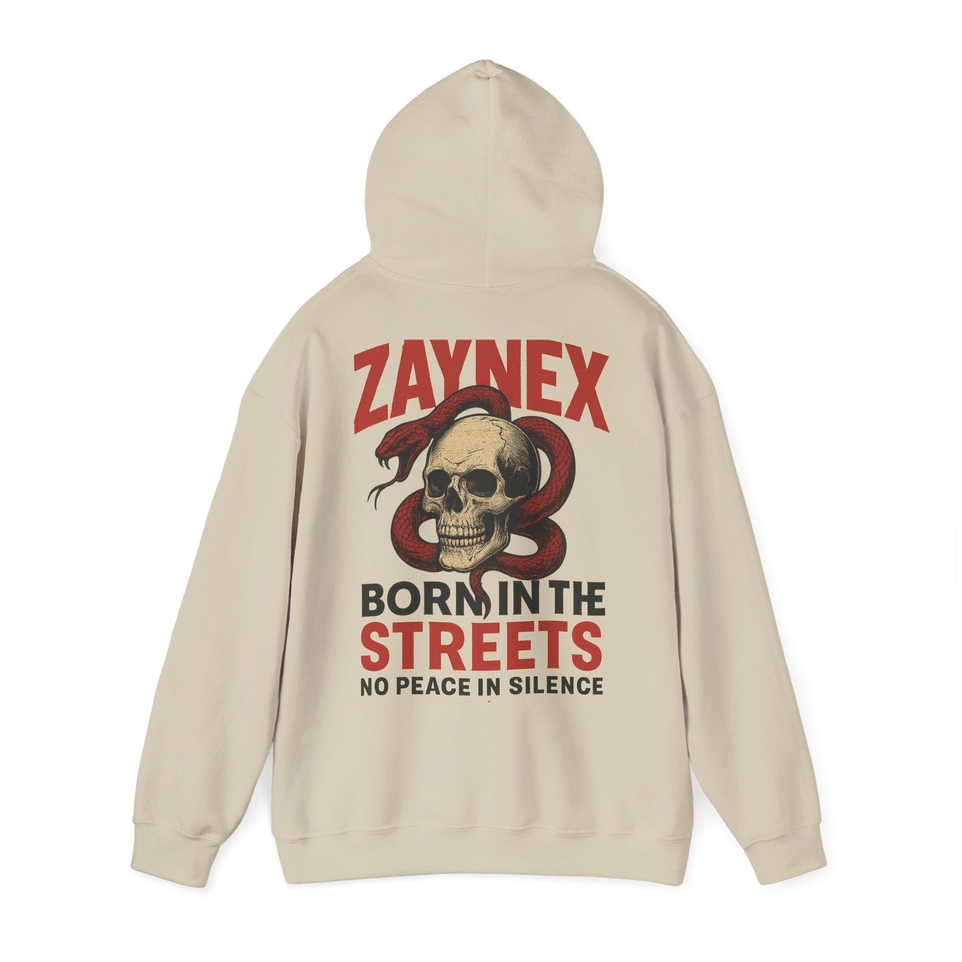 Born in the Streets Hoodie — Raised by the Streets | ZAYNEX Streetwear - Zaynex
