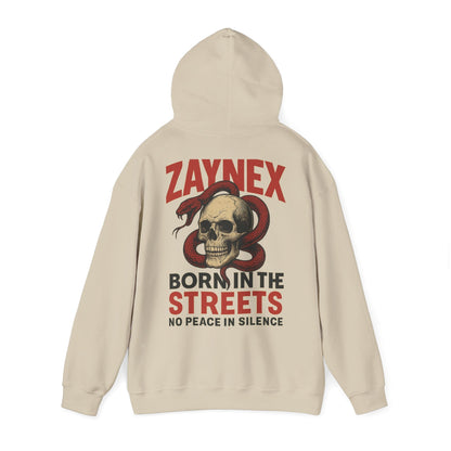 Born in the Streets Hoodie — Raised by the Streets | ZAYNEX Streetwear - Zaynex