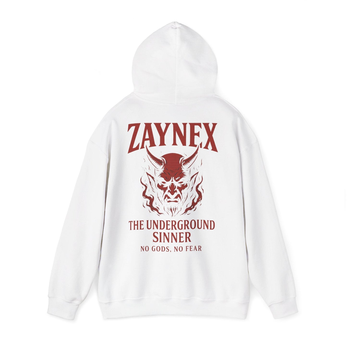 Underground Sinner Hoodie — No Gods, No Fear | ZAYNEX Streetwear - Zaynex