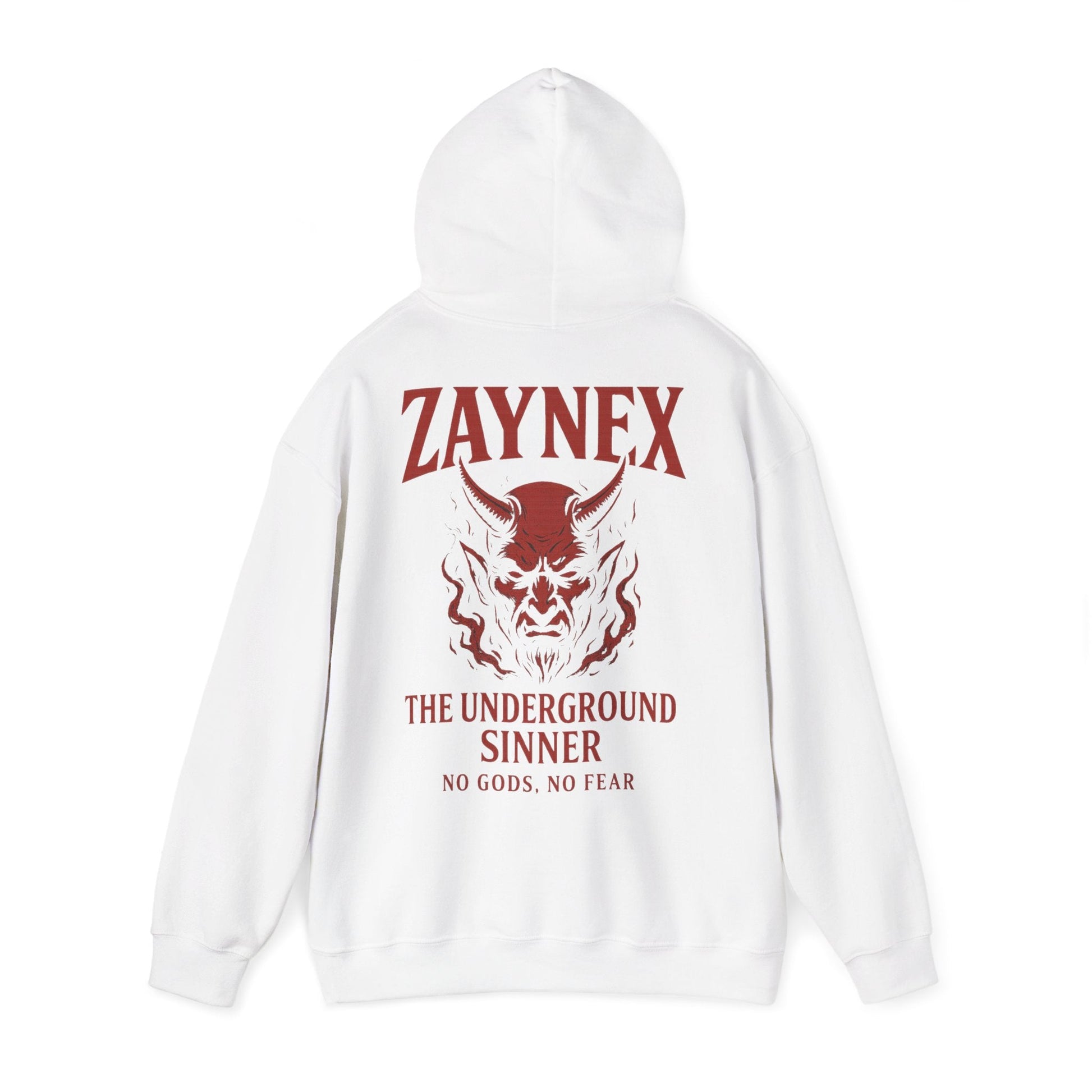 Underground Sinner Hoodie — No Gods, No Fear | ZAYNEX Streetwear - Zaynex