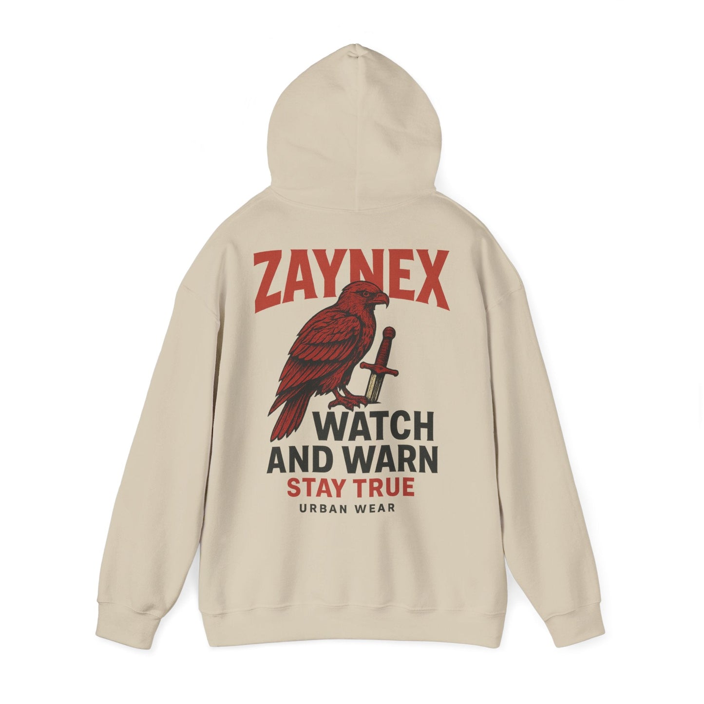Watch & Warn Hoodie — Stay True | ZAYNEX Streetwear - Zaynex
