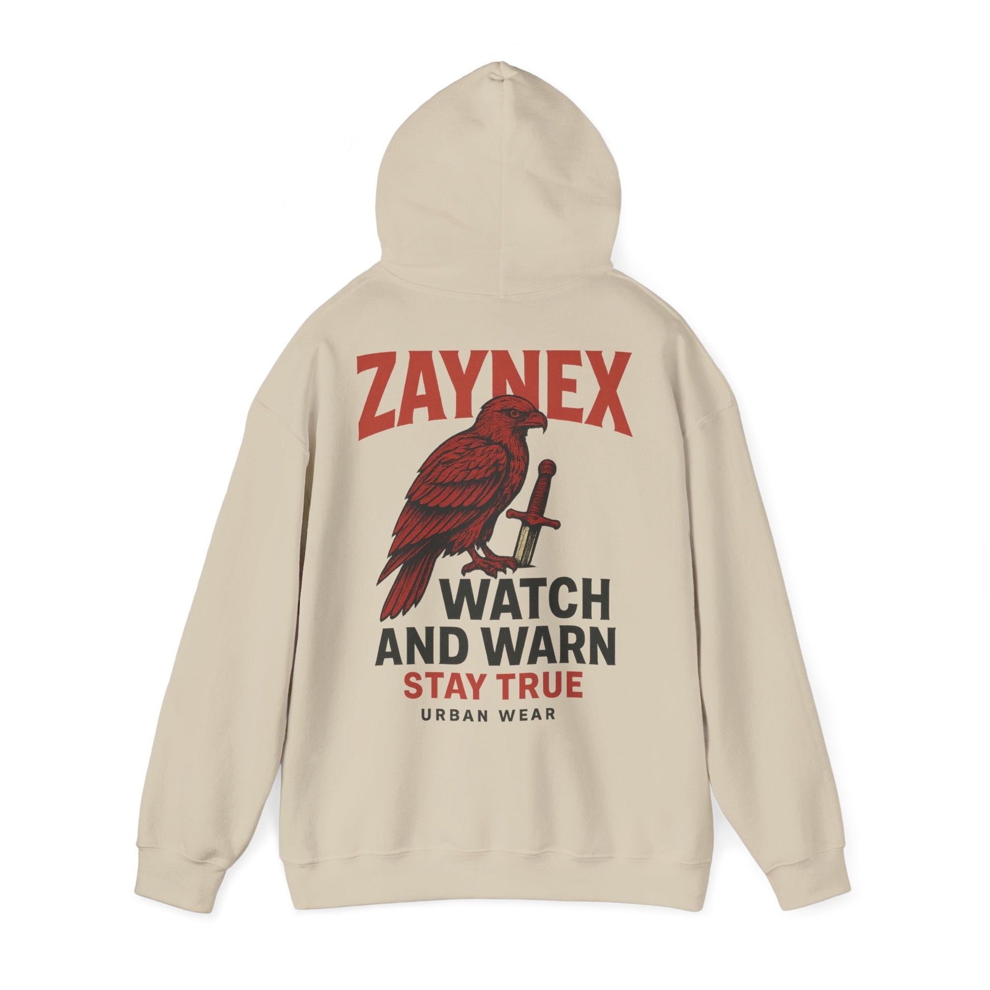 Watch & Warn Hoodie — Stay True | ZAYNEX Streetwear - Zaynex