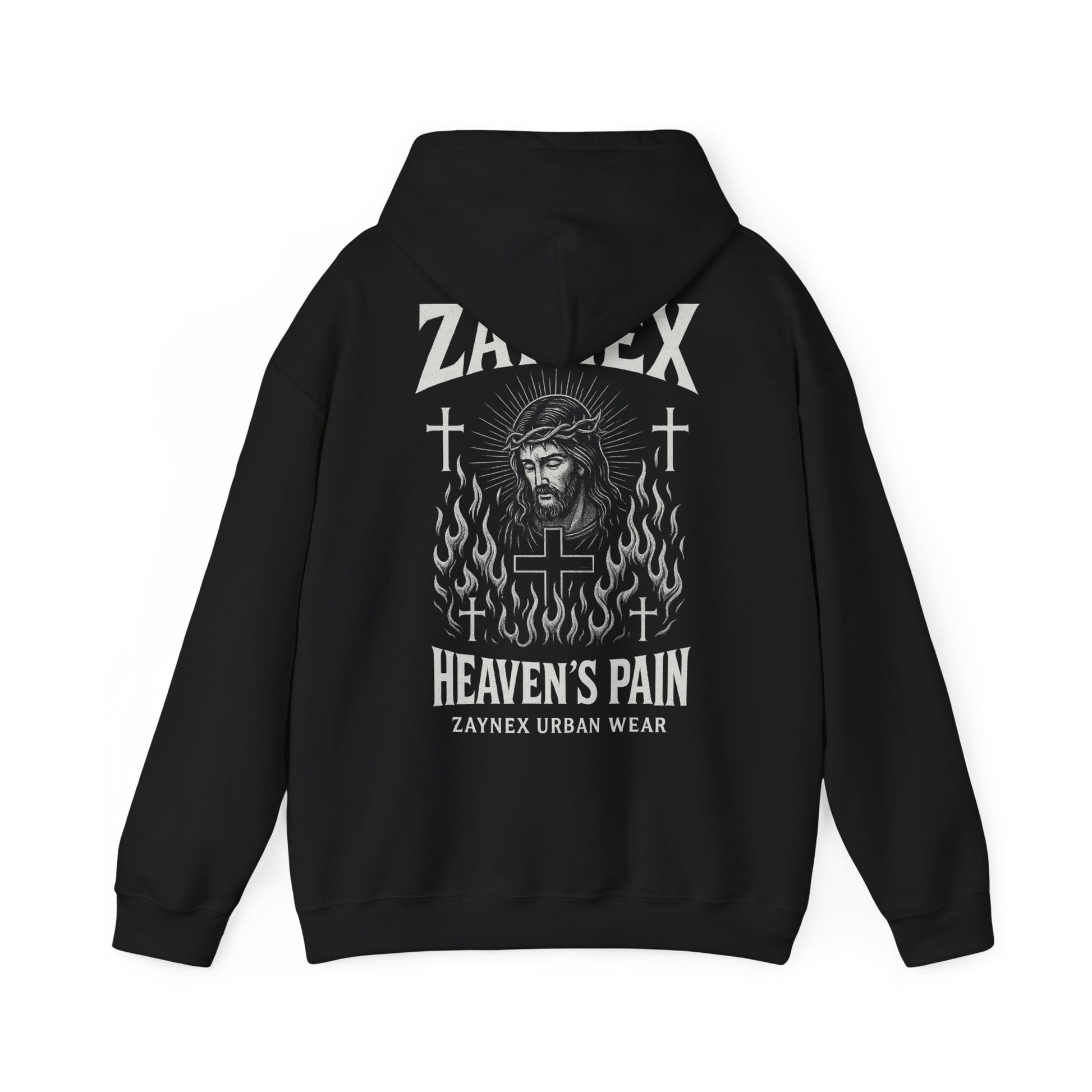 Heaven’s Pain Hoodie — Faith Through Fire | ZAYNEX Streetwear - Zaynex