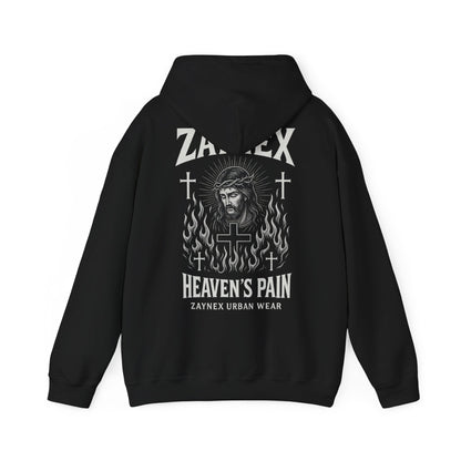 Heaven’s Pain Hoodie — Faith Through Fire | ZAYNEX Streetwear - Zaynex