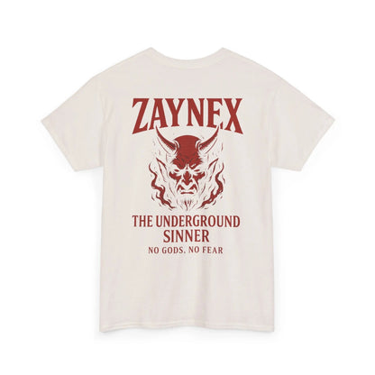 Camiseta The Underground Sinner — No Gods, No Fear | ZAYNEX Streetwear - Zaynex