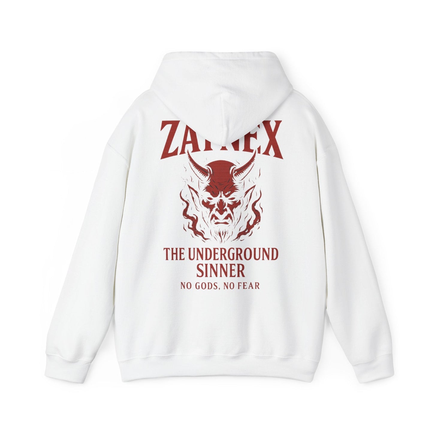 Underground Sinner Hoodie — No Gods, No Fear | ZAYNEX Streetwear - Zaynex