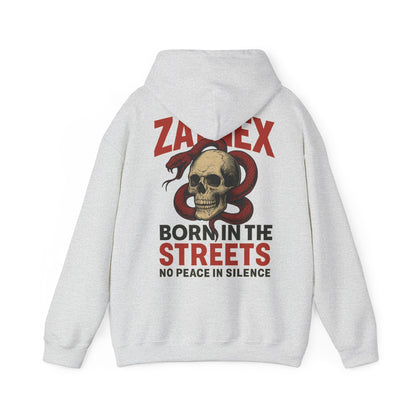 Born in the Streets Hoodie — Raised by the Streets | ZAYNEX Streetwear - Zaynex