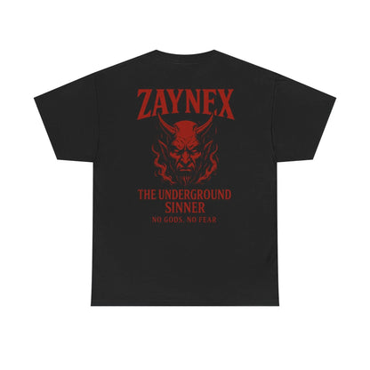 Camiseta The Underground Sinner — No Gods, No Fear | ZAYNEX Streetwear - Zaynex